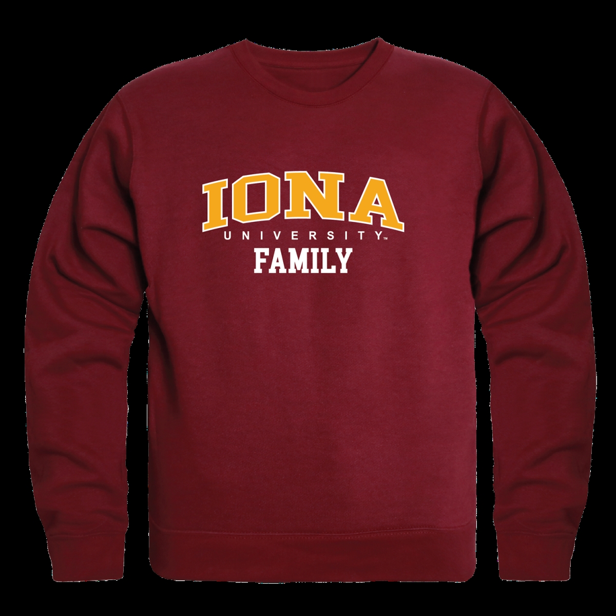 W Republic 572-315-MAR-05 Iona University Gaels Family Crewneck Sweatshirt&#44; Maroon - 2XL