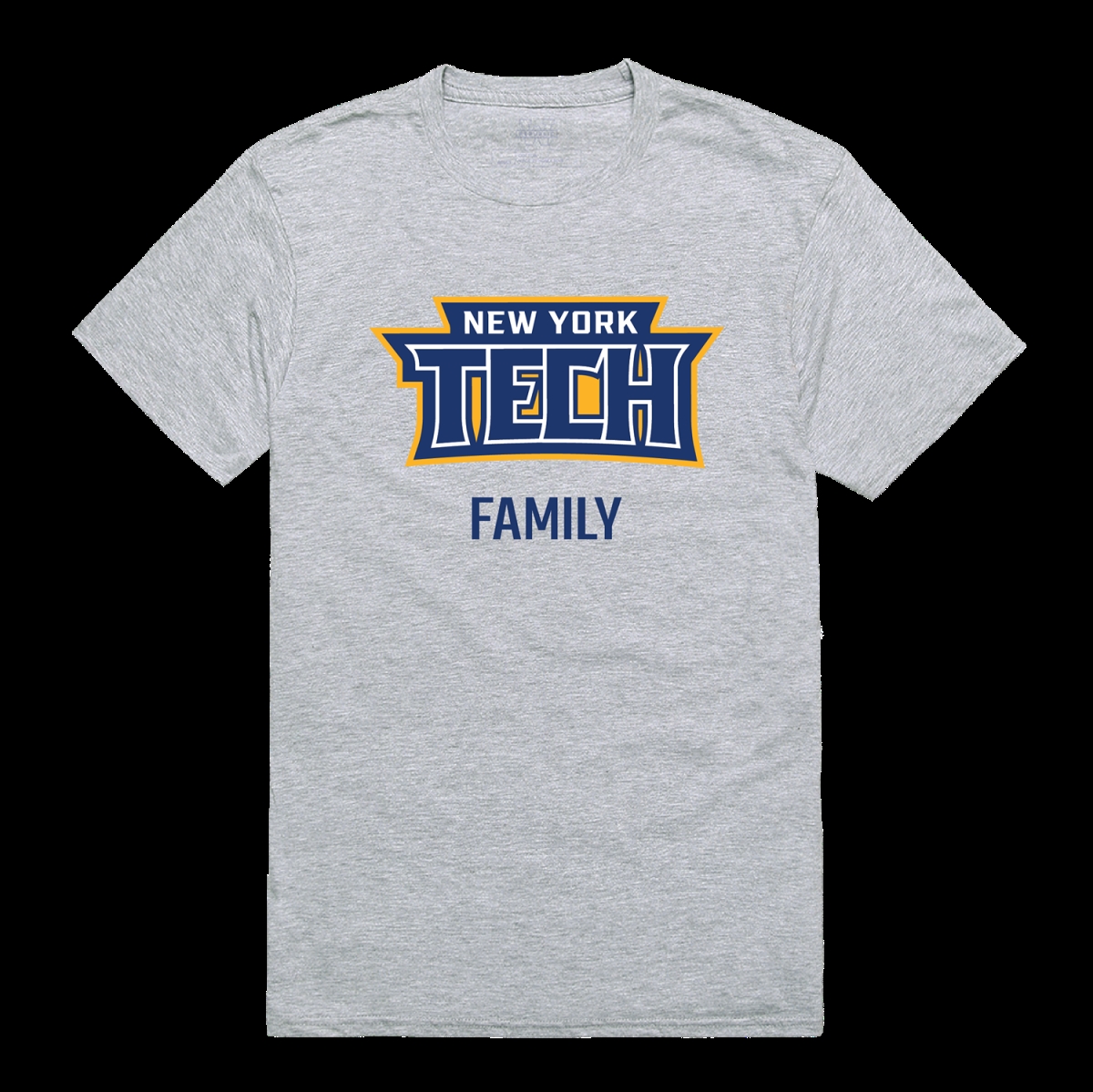 W Republic 571-556-HGY-03 New York Institute of Technology Bears Family T-Shirt&#44; Heather Grey - Large