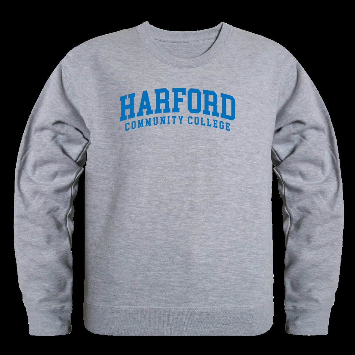 W Republic 568-313-HGY-05 Harford Community College Owls Seal Crewneck Sweatshirt&#44; Heather Grey - 2XL