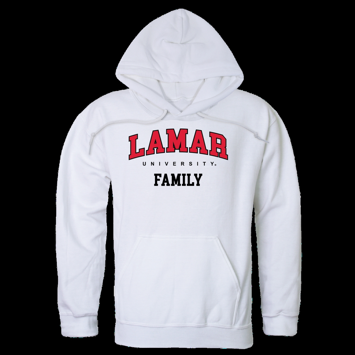 W Republic 573-326-WHT-05 Lamar University Cardinals Family Hoodie&#44; White - 2XL