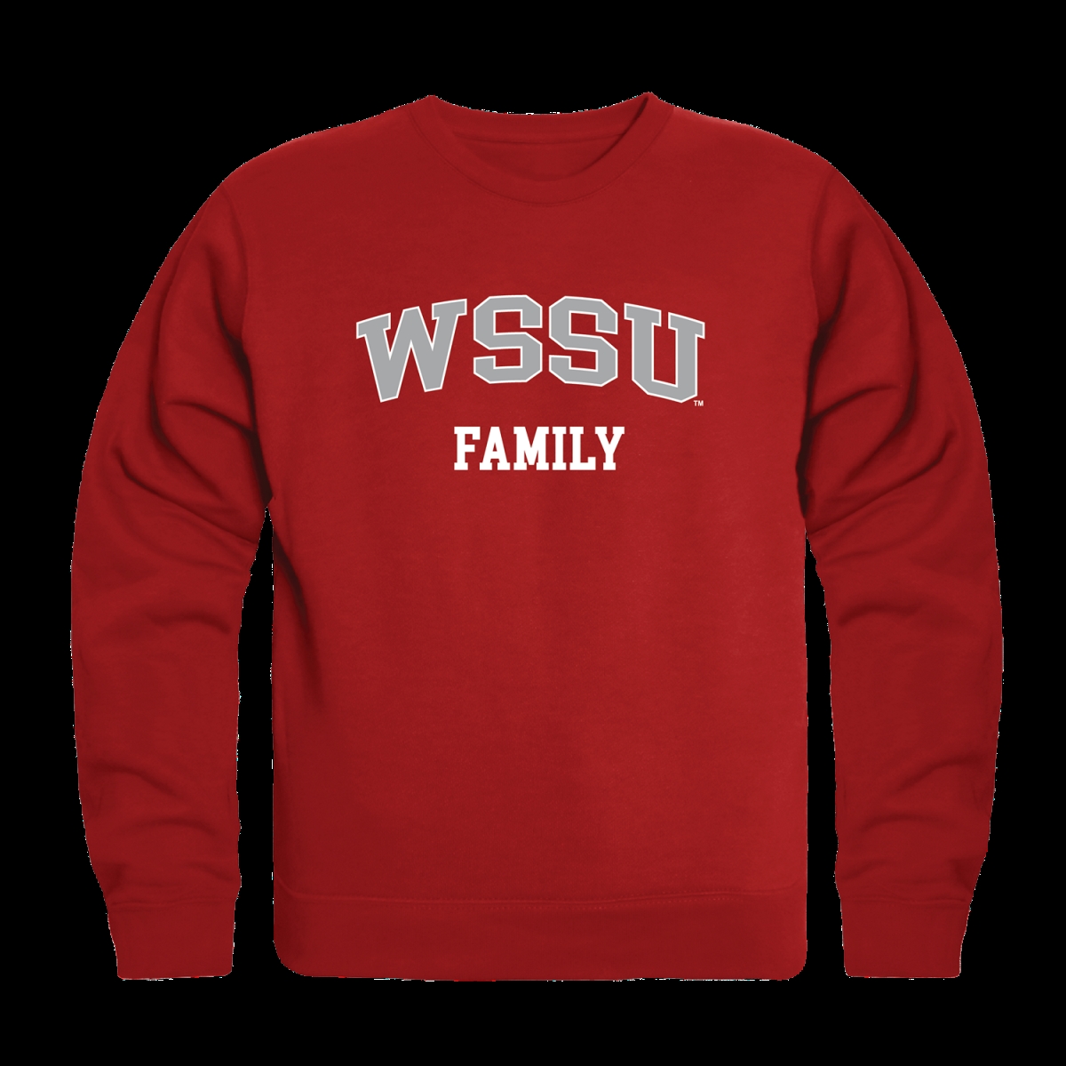 W Republic 572-607-RED-04 Winston-Salem State University Rams Family Crewneck Sweatshirt&#44; Red - Extra Large