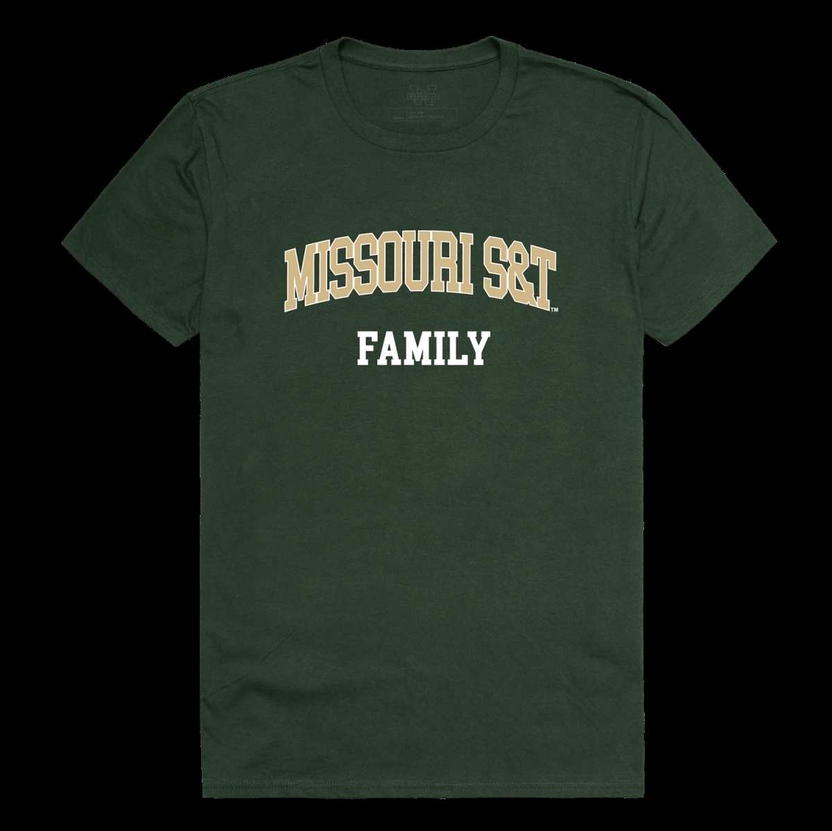 W Republic 571-548-FOR-04 Missouri University of Science & Technology Miners Family T-Shirt&#44; Forest Green - Extra Large