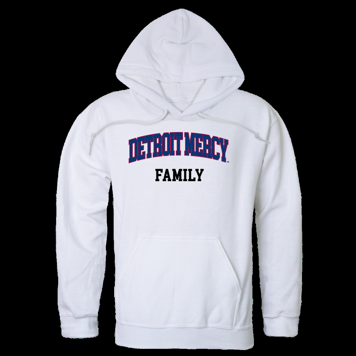 W Republic 573-290-WHT-05 University of Detroit Mercy Titans Family Hoodie&#44; White - 2XL