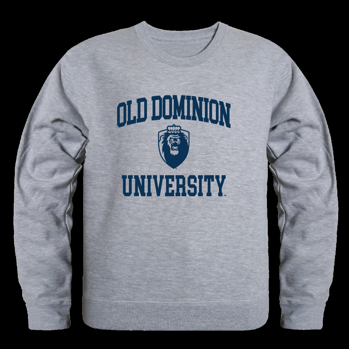 W Republic 568-228-HGY-02 Old Dominion University Monarchs Seal Crewneck Sweatshirt&#44; Heather Grey - Medium