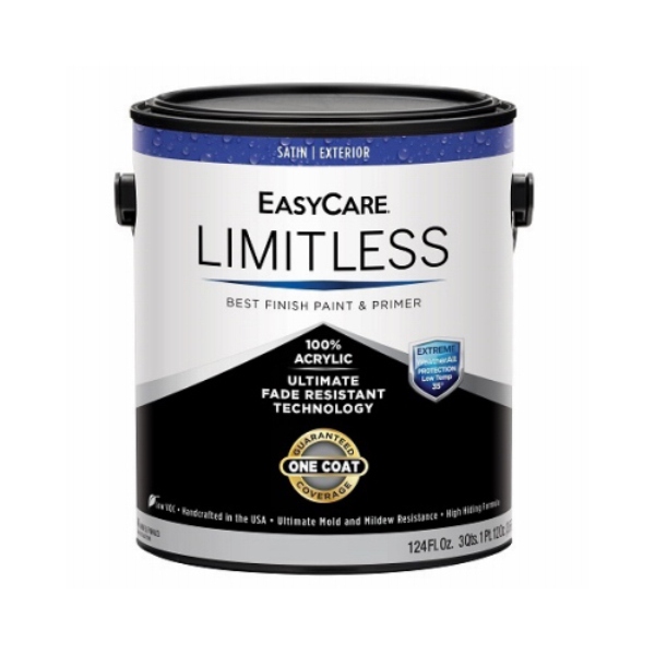 True Value Manufacturing True Value 107523 1 gal EasyCare Limitless Exterior Latex House Satin Paint & Primer&#44; Pastel Base