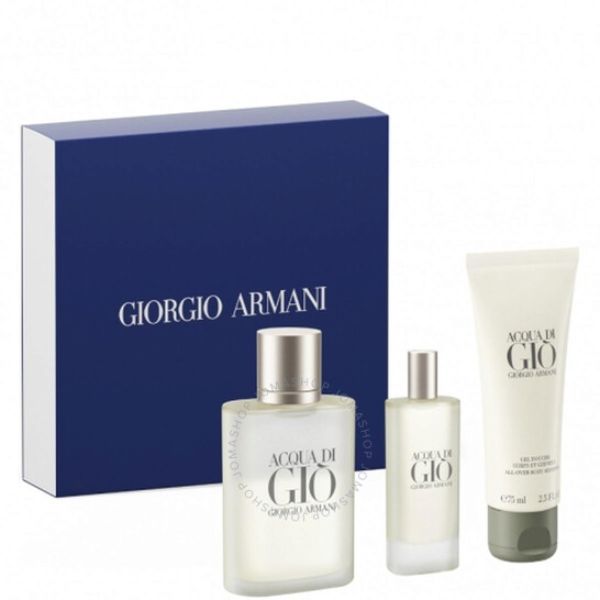 L'Oreal Giorgio Armani Acqua Di Gio 3 Pcs Set For Men: 3.4 Edt + 0.5 Edt + 2.5 Sg