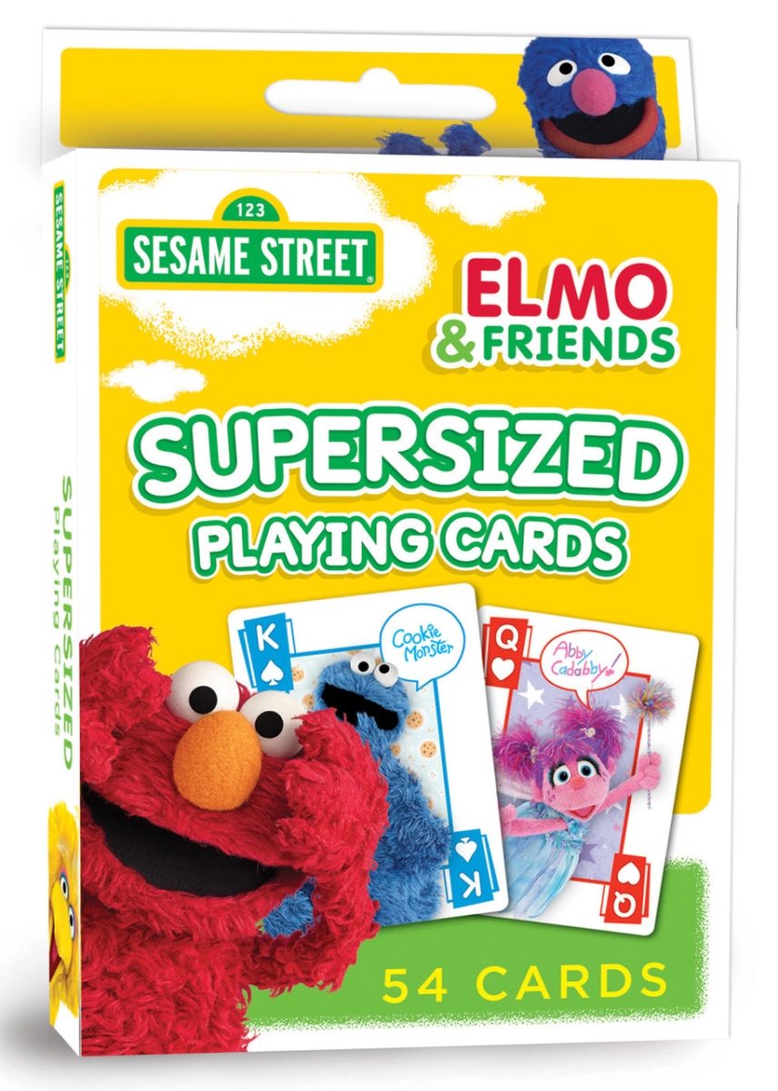 MasterPieces 42113 Sesame Street Supersized Playing Cards