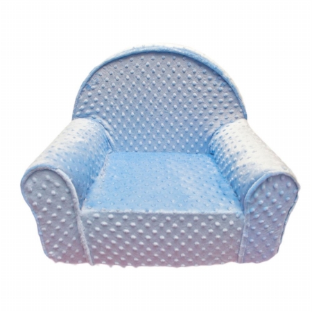 Fun Furnishings 60318 Blue Minky Dot My First Chair