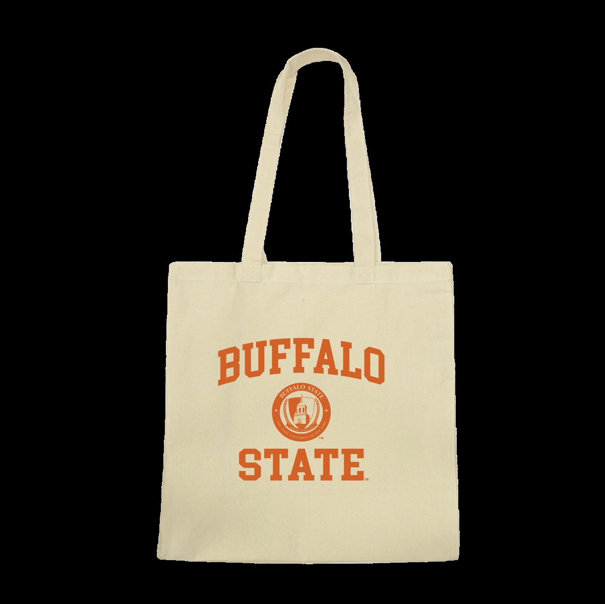 W Republic 1102-107-NAT Buffalo State Bengals Institutional Seal Tote Bags&#44; Natural - One Size