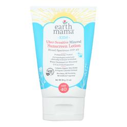 Earth Mama HG2387587 3 oz Kids Uber Sensitive Sunscreen Lotion