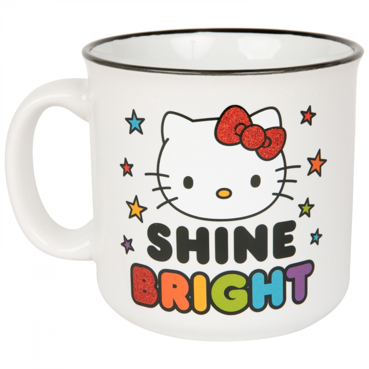 Hello Kitty 860727 20 oz Shine Bright Jumbo Ceramic Camper Mug