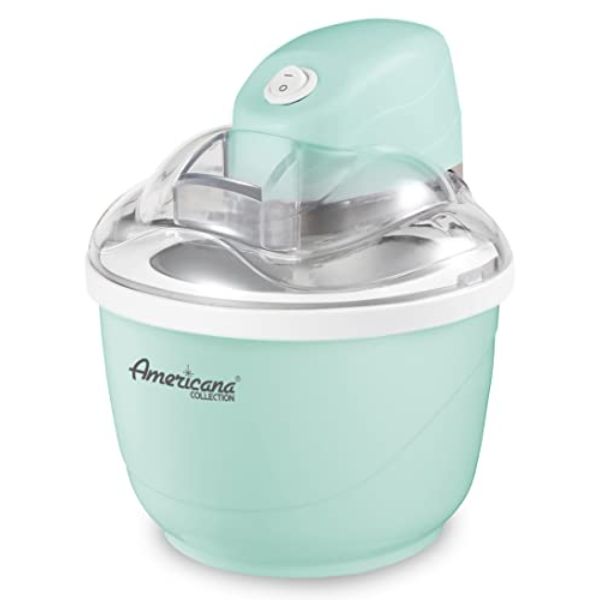 iTOUCH EIM520M Quart Automatic Easy Homemade Electric Ice Cream Maker - Frozen Yogurt - Sorbet - Gelato Treat with Recipes&#44; Mint