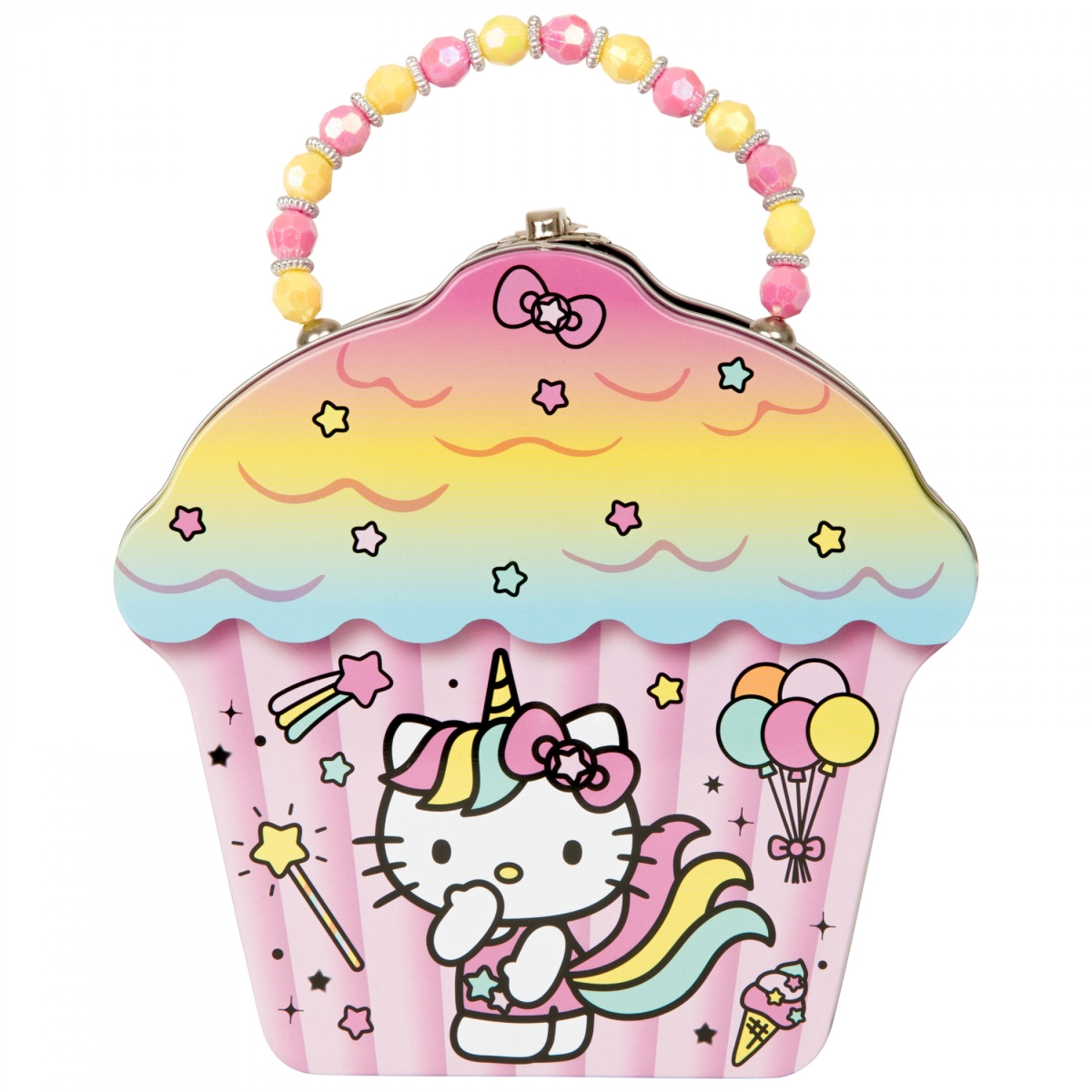 Hello Kitty 860931 Unicorn Cupcake Purse Tin Lunch Box
