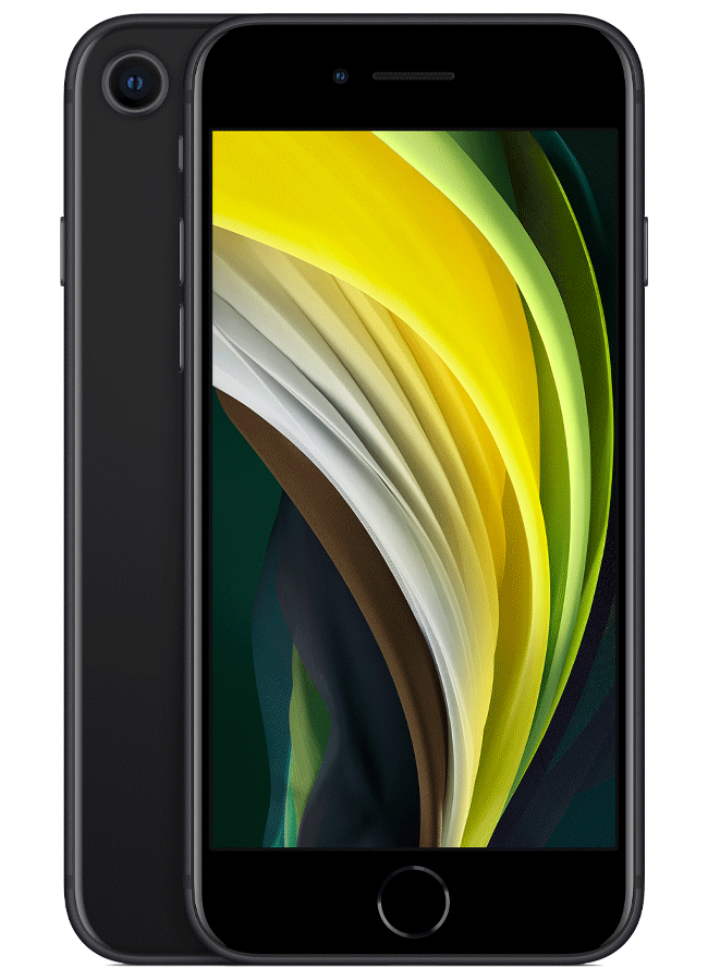 Apple PAB100125 128GB GSM & CDMA Fully Unlocked Phone for iPhone SE with 2020 - Black