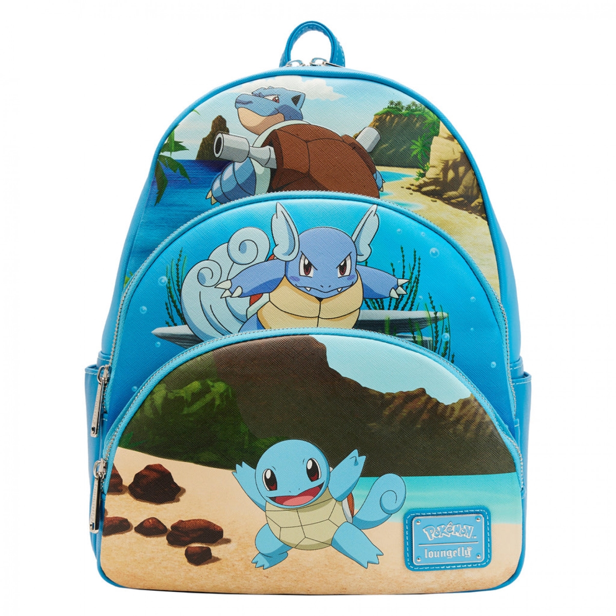 Pokemon 854926 Squirtle Evolutions Mini Backpack by Loungefly&#44; Blue