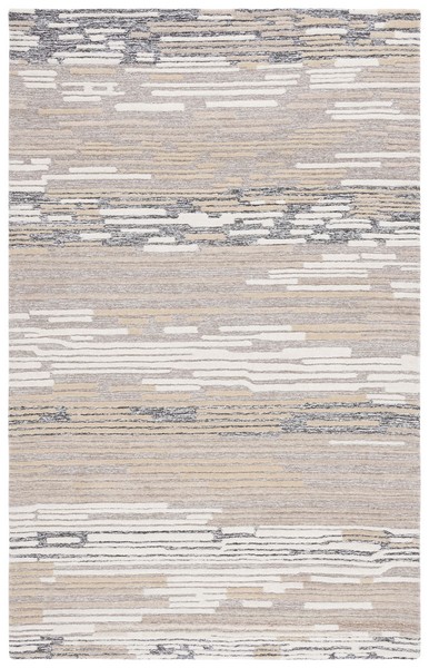 Safavieh FTV131B-7SQ 7 x 7 ft. Fifth Avenue Contemporary Hand Tufted Square Rug&#44; Natural & Beige