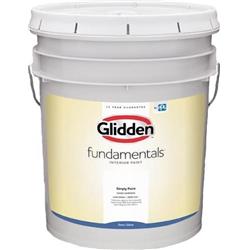 PPG GLFIN30WH-05 5 gal Glidden Semi-Gloss Latex Fundamentals Interior Paint&#44; White