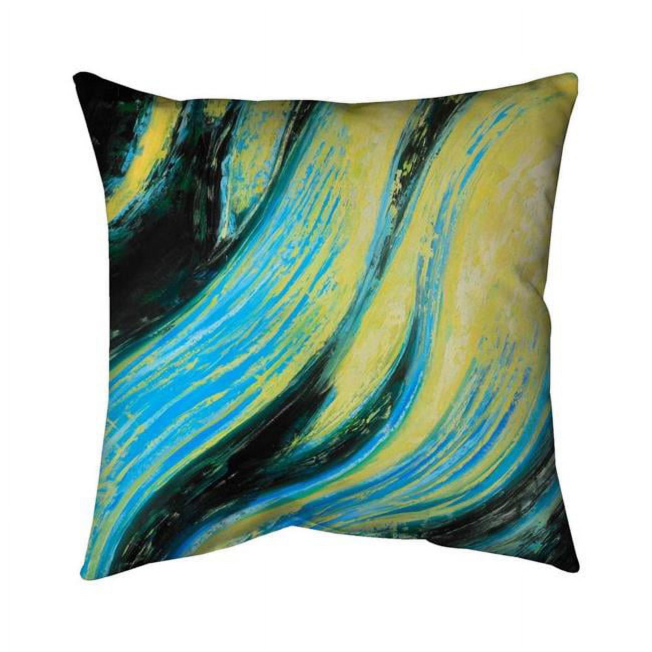 Begin Home Decor 5541-2626-AB42 26 x 26 in. Wavy Magical Liquid-Double Sided Print Indoor Pillow