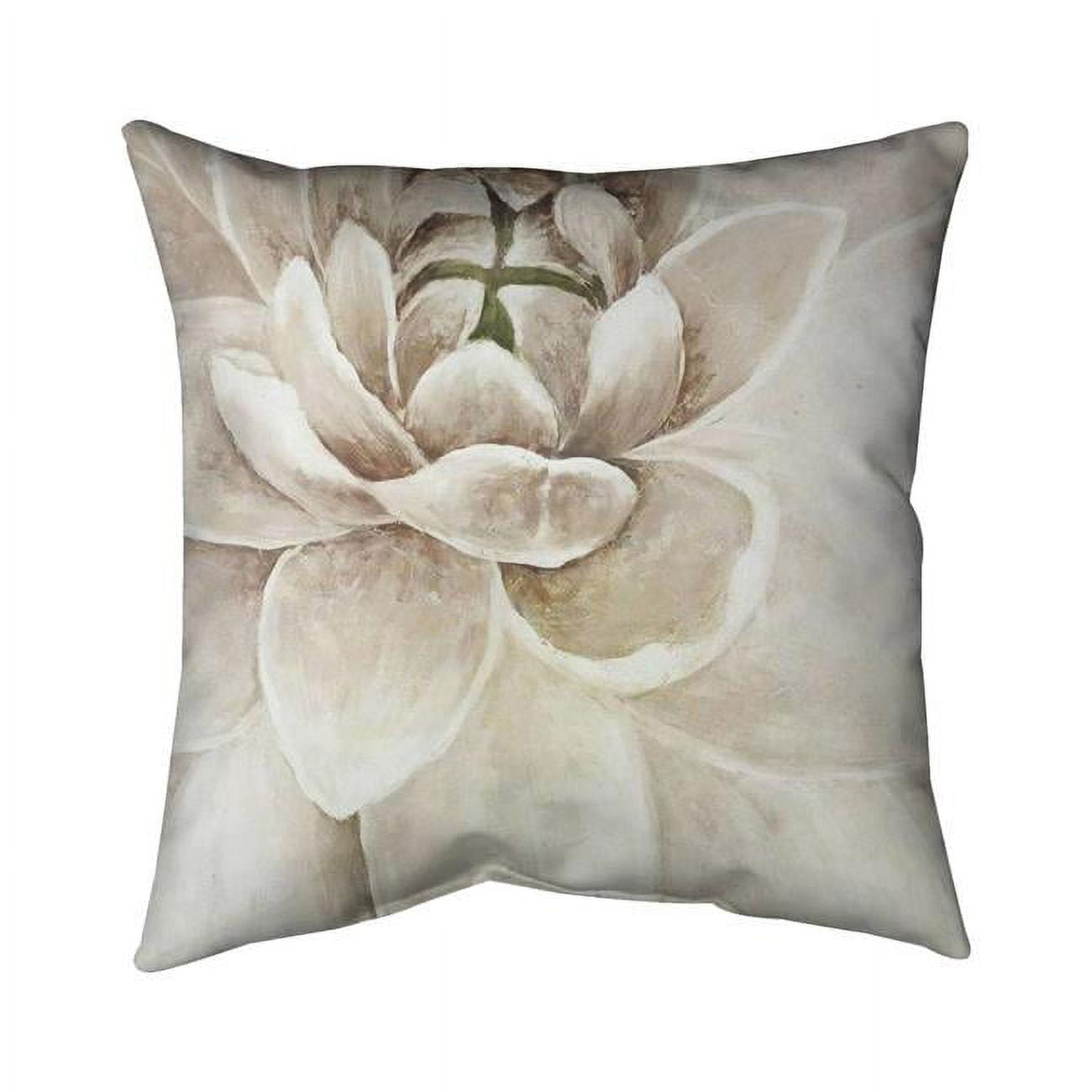 Begin Home Decor 5541-2020-FL88 20 x 20 in. Delicate Chrysanthemum-Double Sided Print Indoor Pillow