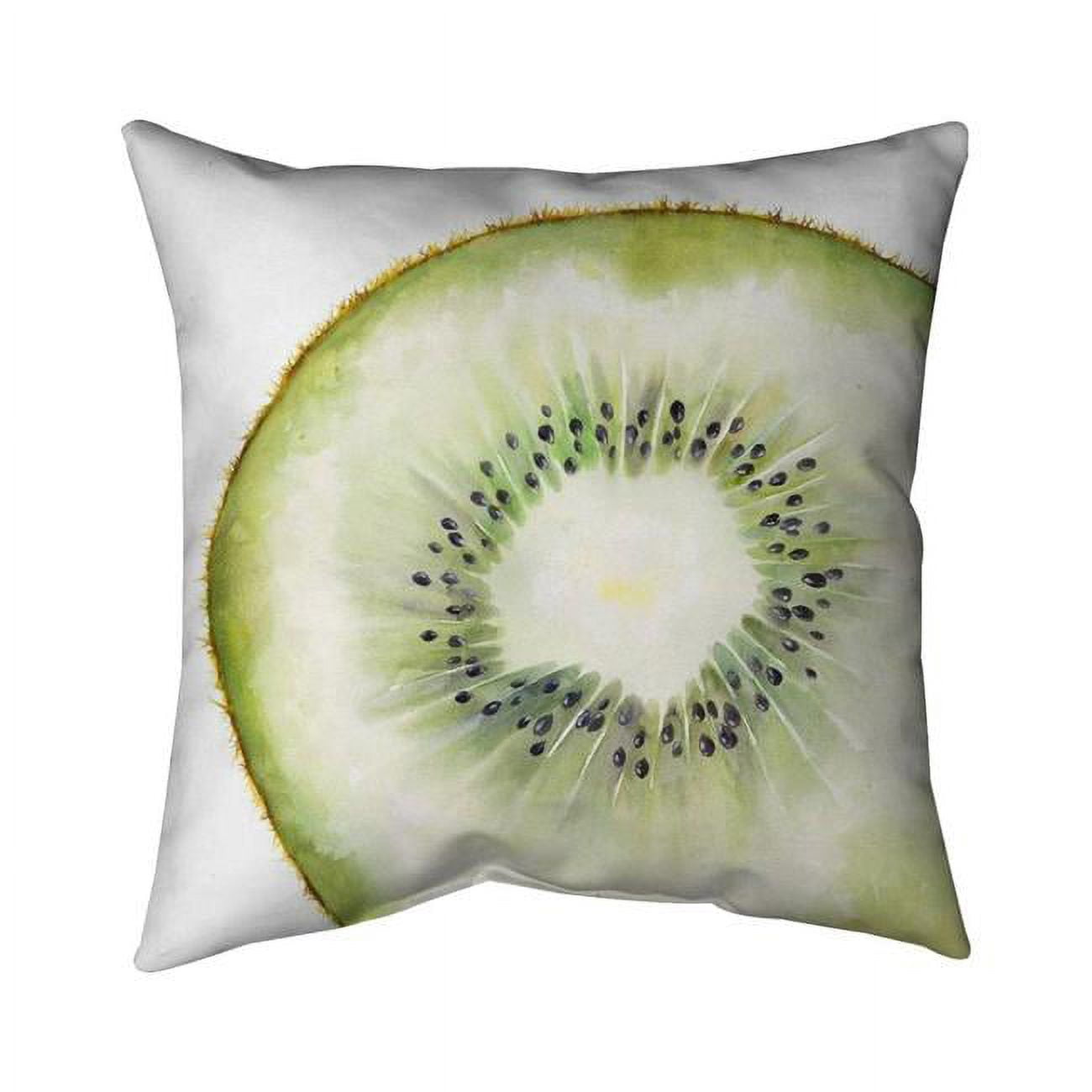 Begin Home Decor 5542-2020-GA74 20 x 20 in. Kiwi Slice-Double Sided Print Outdoor Pillow Cover