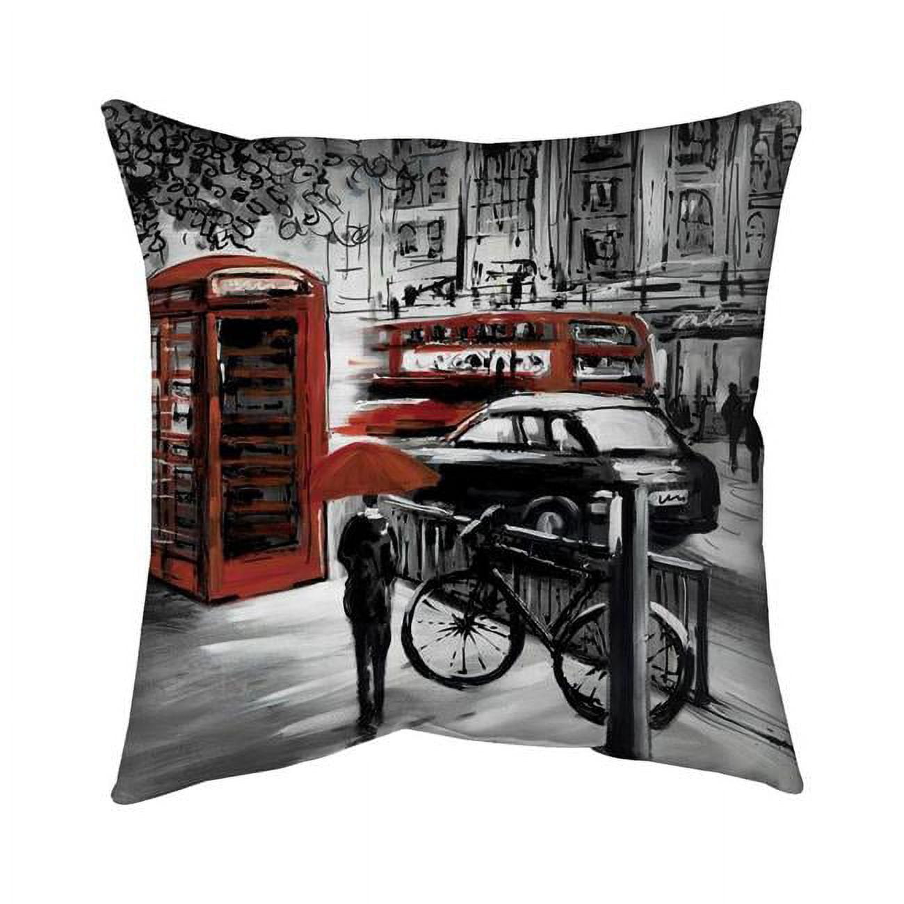 Begin Home Decor 5542-1616-CI11 16 x 16 in. European Street-Double Sided Print Outdoor Pillow Cover