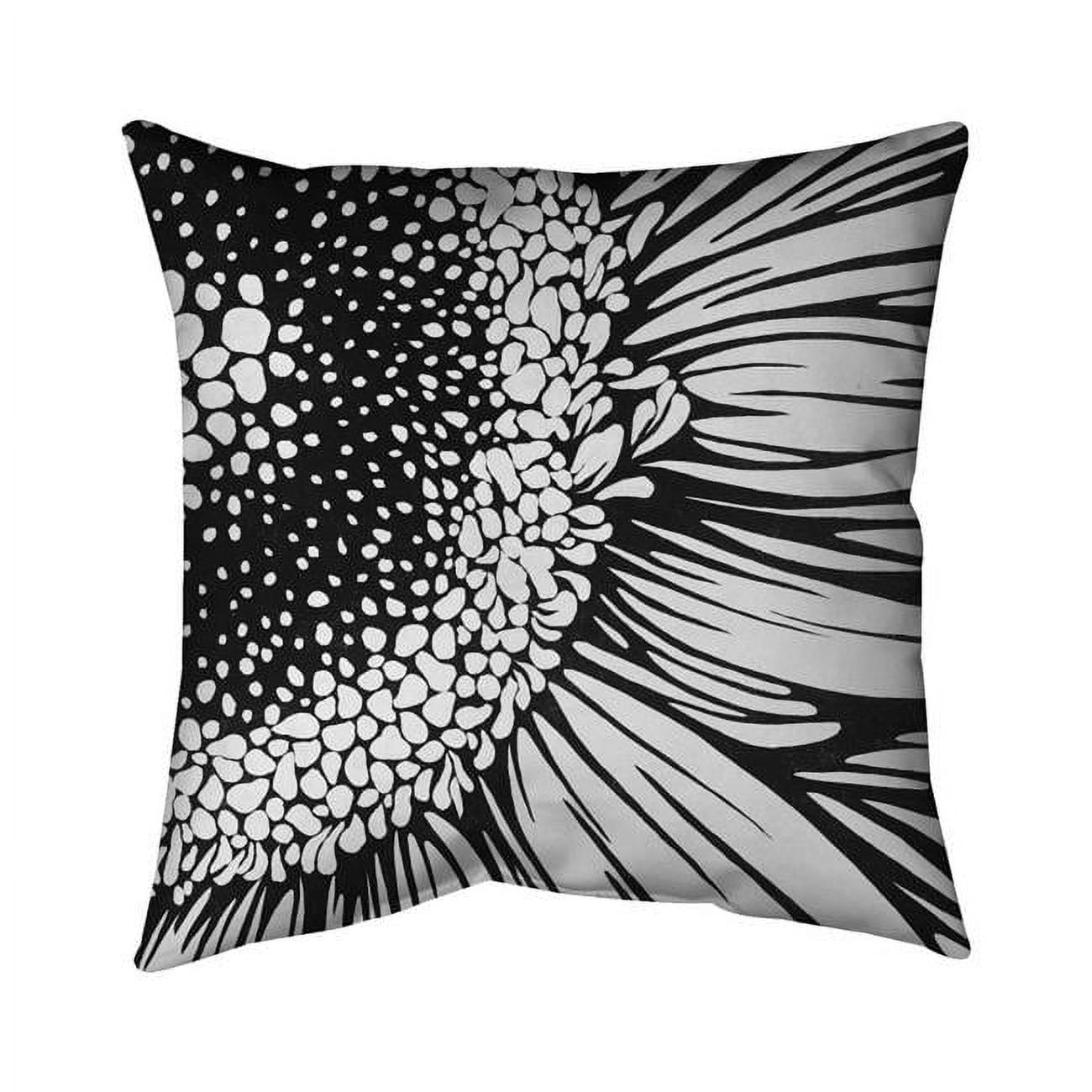 Begin Home Decor 5542-1818-FL123 18 x 18 in. Gerbera Flower-Double Sided Print Outdoor Pillow Cover