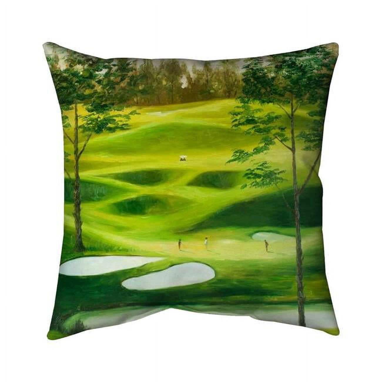 Begin Home Decor 5541-2626-LA83 26 x 26 in. Big Golf Course-Double Sided Print Indoor Pillow