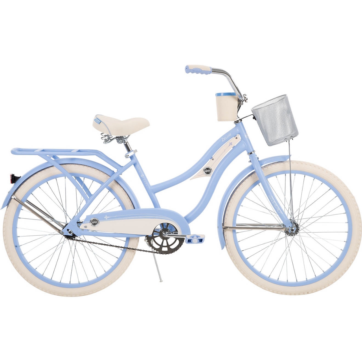 Geared2Golf 24 in. Deluxe Womens Cruiser Bike&#44; Blue - One Size