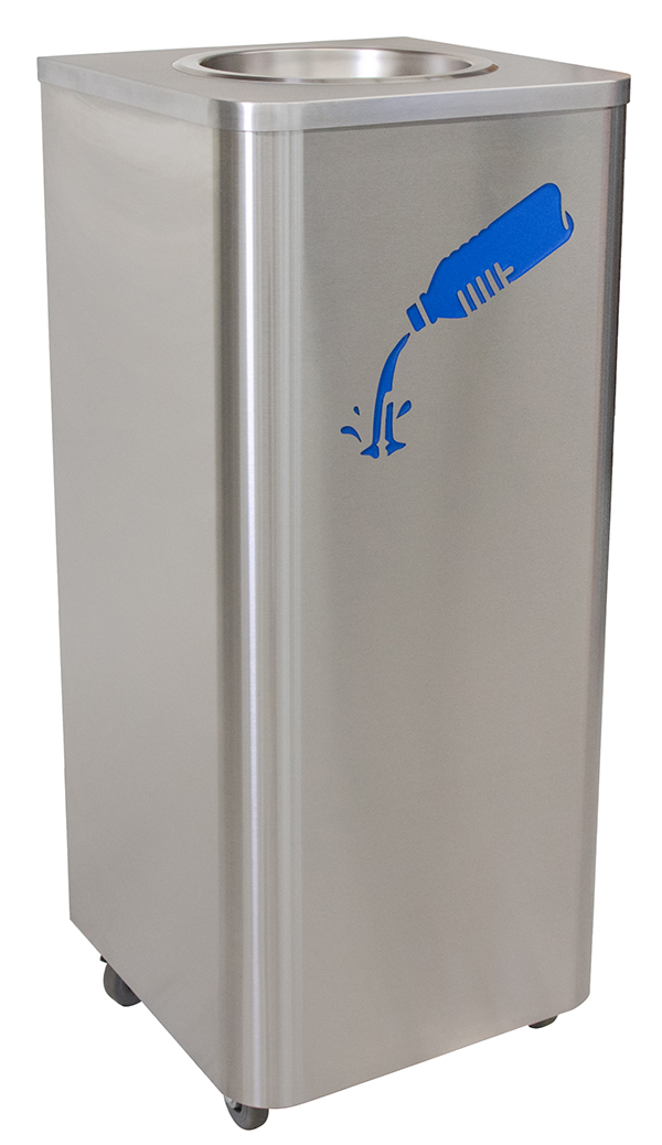 Hot House Designs 10 gal Liquids Disposal Receptacle - Stainless Steel with Casters