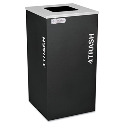 Ex-Cell Kaleidoscope Collection Recycling Receptacle  24 gal  Black