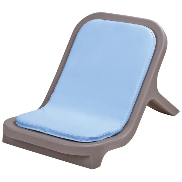 FixturesFirst Recliner with Comfort Seat, Light Blue - Plastic