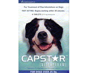 Novartis BULKCAPSTAR-GREEN Capstar Green Bulk Pack Cats and Dogs 2-25 Lbs. - 60 Pcs.