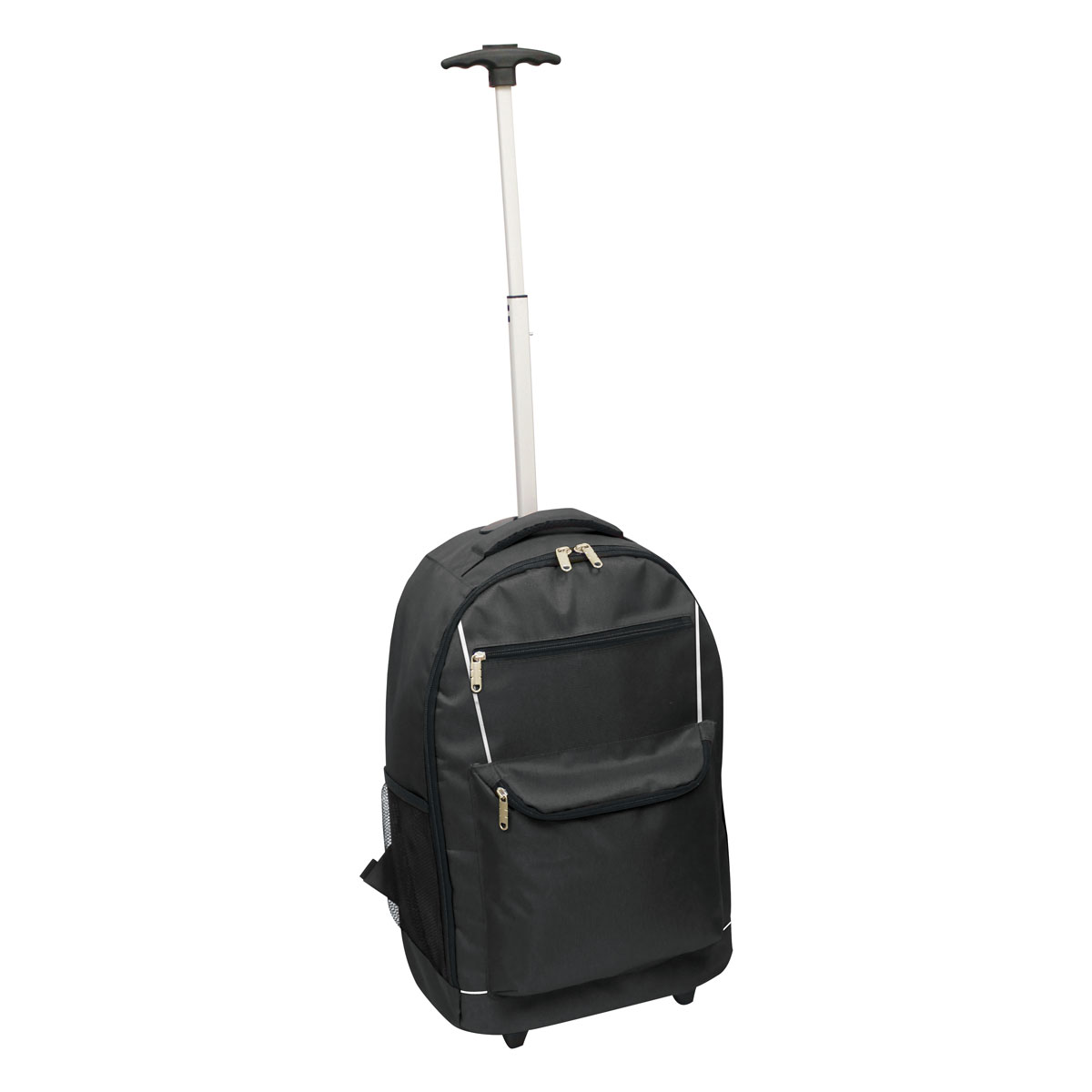 Luxury Luggage Monopod Rolling Backpack, Black