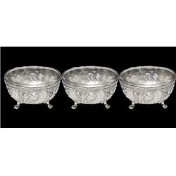 Drop Ship Baskets Dip & Container Bowls Section Dishes&#44; Silver Plated