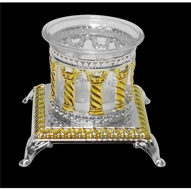 Nua 58428 Royal Palace Design Silver & Gold Plated Single Salt Holder
