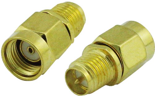 FiveGears Ham Radio Connector Adapter RP-SMA male to RP-SMA female Coax Coaxial Connector