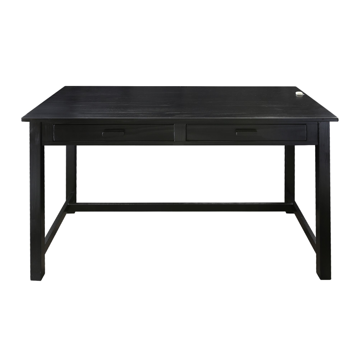 Casual Home 615-92 Jefferson Work Desk with Concealed Side Drawer, Concealment Furniture - Black