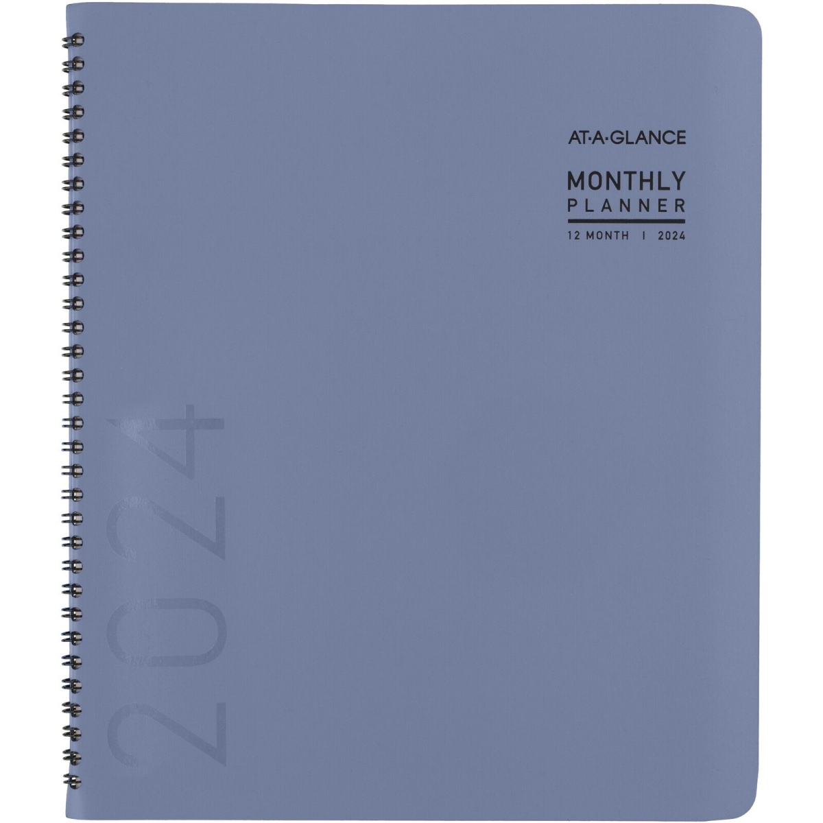AT-A-GLANCE AAG70250X20 9 x 11 in. Contemporary 2024 Monthly Planner&#44; Slate Blue - Large