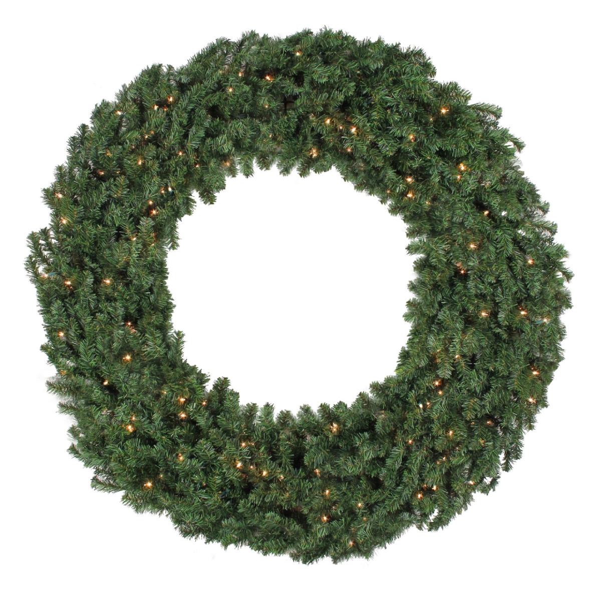Northlight 34860736 10 ft. Pre-Lit Canadian Pine Commercial Christmas Wreath&#44; Clear Lights