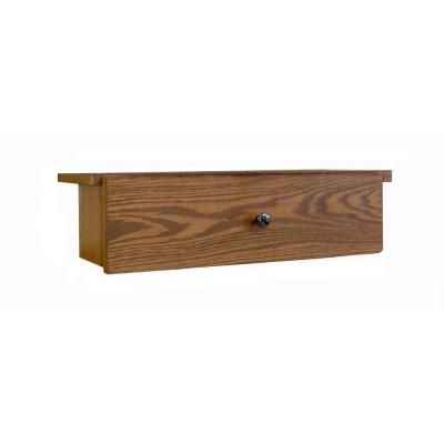 Concepts In Wood DR24-D Adjustable Drop Shelf and Drawer Unit, Dry Oak Finish