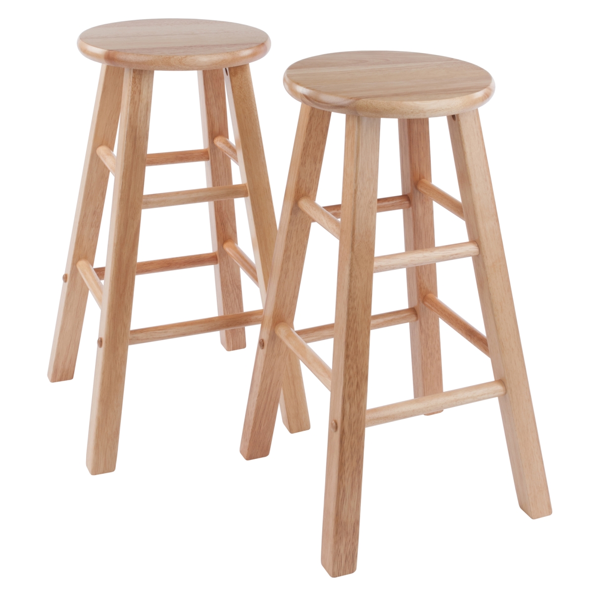 Winsome Wood 83274 24 in. Element Set Counter Stool, Natural - 2 Piece