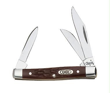 Case Cutlery 00081 6333 Ss Brown Syn Small Stockman