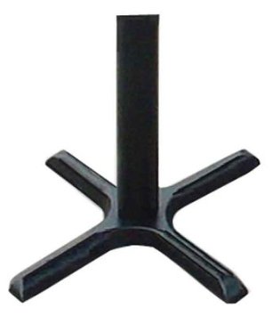 Correll BX33-B Bar and Cafe Table Parts-BASE, COLUMN, AND TOP SPIDER, BLACK