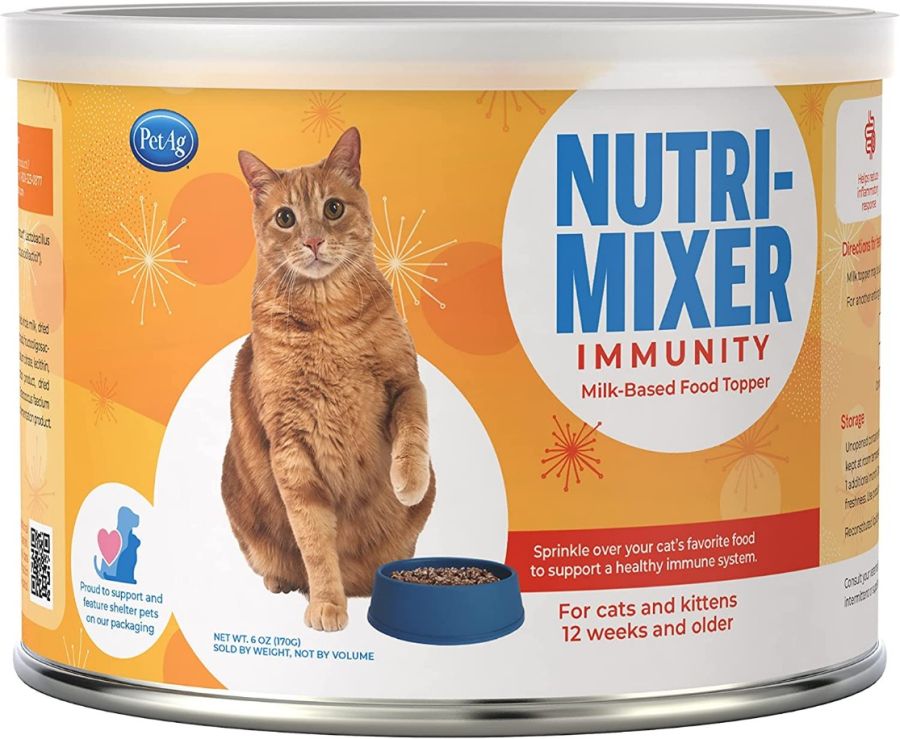 Pet Ag PA31450 6 oz Nutri-Mixer Immunity Milk-Based Topper for Cats & Kittens