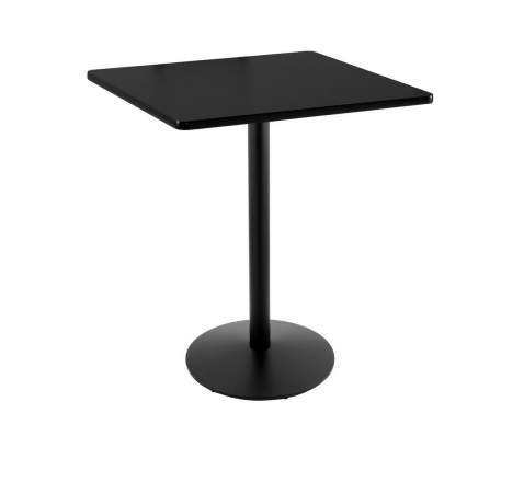 Holland Bar Stool 214-2242BW30SQ 42 in. 214 Black Table with 22 in. Diameter Foot and 30 x 30 in. Square Top