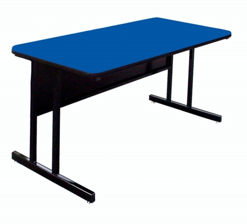 Correll Ws2436-37 High Pressure Top Computer Desk Height Work Station - Blue