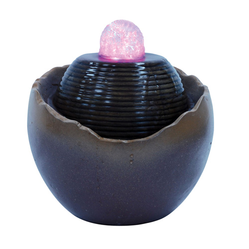 Ore International K322 8.5&quot; Fountain with LED Light