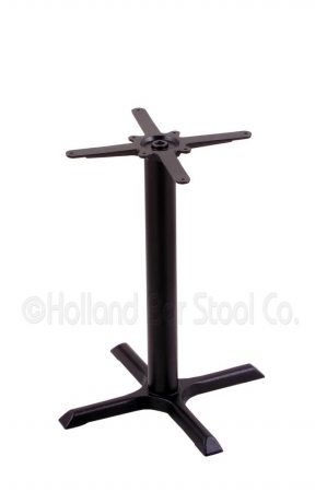 Holland Bar Stool 211-2230BW 211 Black Cast Iron Table Height Base with 22 x 22 in. X-Style Foot