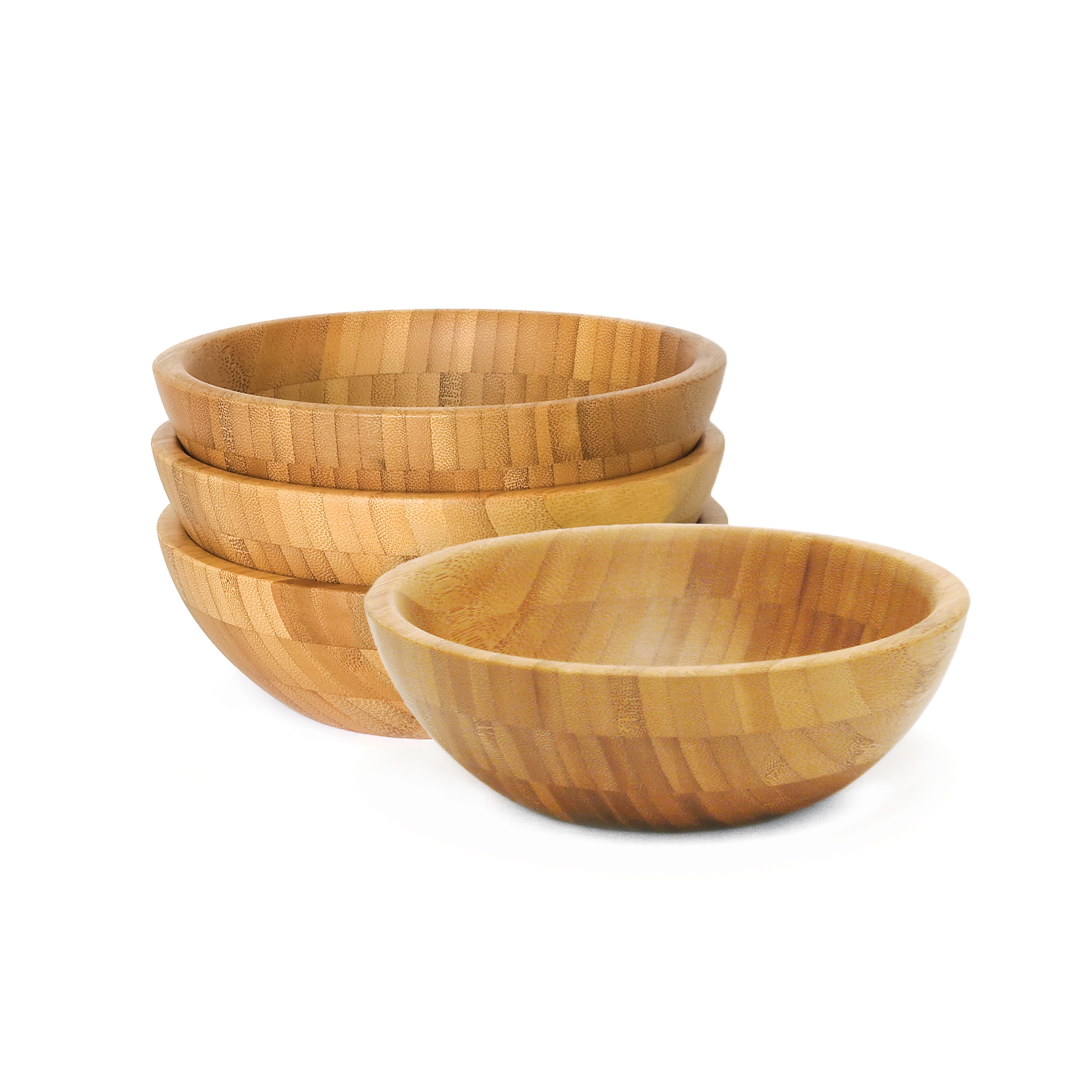 Lipper 8203-4 7 in. Bamboo Bowls&#44; Set of 4
