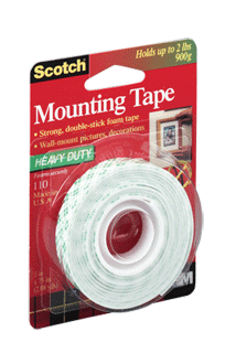 3M Scotch Mounting Tape Roll .5x75 110 Pack Of 12